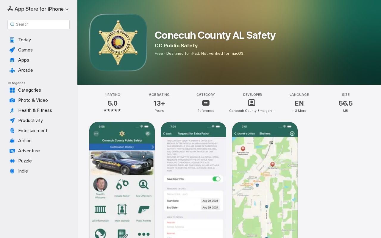 Conecuh County busted arrest alert app official iOS listing